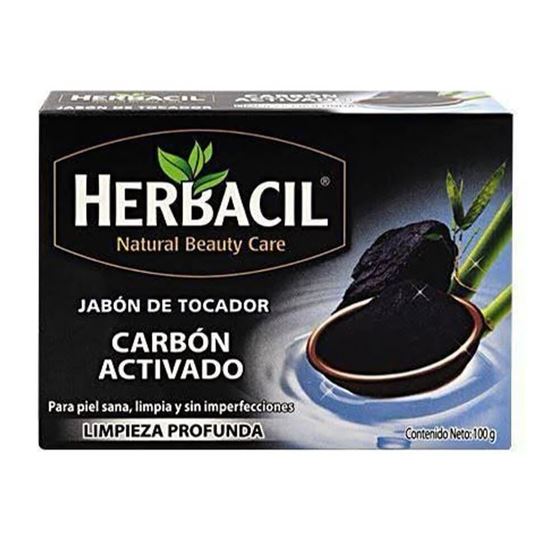 Imagen de Jabón de tocador Herbacil limpieza profunda con carbón activado 100g