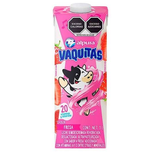 Imagen de Leche sabor fresa Alpura Vaquitas 1L