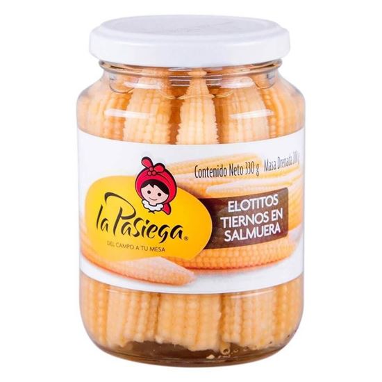 Imagen de Elotitos tiernos en salmuera La Pasiega 330g
