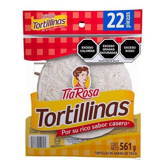 Imagen de Tortillas de harina Tortillinas Tía Rosa 561g (22 pzas)