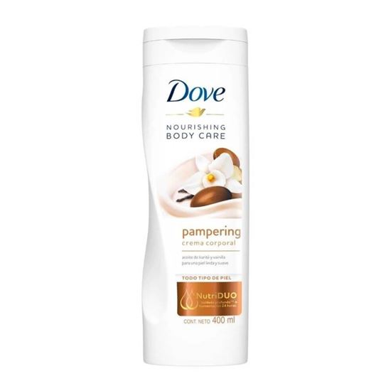 Imagen de Crema corporal con aceite de karité y vainilla Dove pampering 400ml