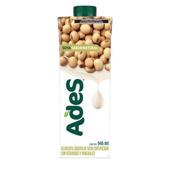 Imagen de Alimento líquido de soya Ades natural 946ml