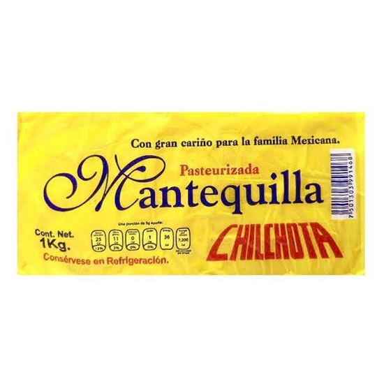 Imagen de Mantequilla pasteurizada sin sal Chilchota 1kg