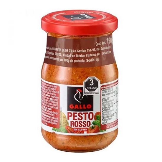 Imagen de Salsa para pasta Gallo pesto rosso sin gluten 190g