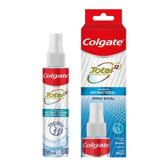 Imagen de Spray bucal con agente antibacteriano Colgate Total 12 Extra Mint 60ml