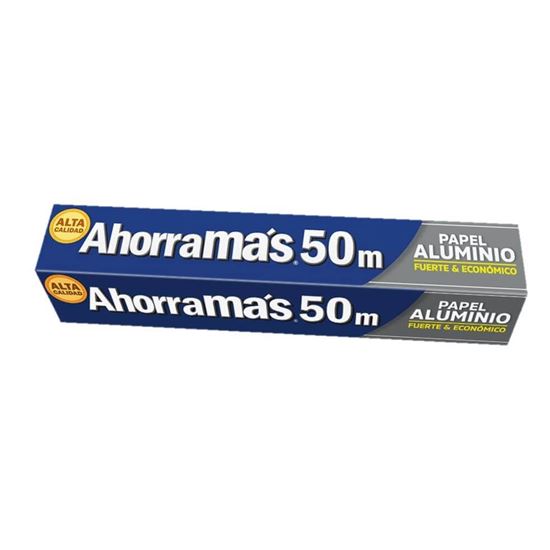 Imagen de Papel aluminio Ahorramás 50m
