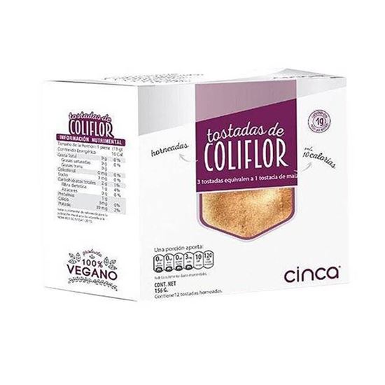 Imagen de Tostadas de coliflor sin gluten Cinca 156g
