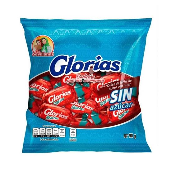 Imagen de Glorias Las Sevillanas sin azúcar bolsa con 90g