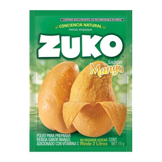 Imagen de Polvo para preparar bebida sabor mango Zuko 13g