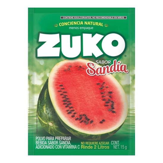 Imagen de Polvo para preparar bebida sabor sandía Zuko 13g