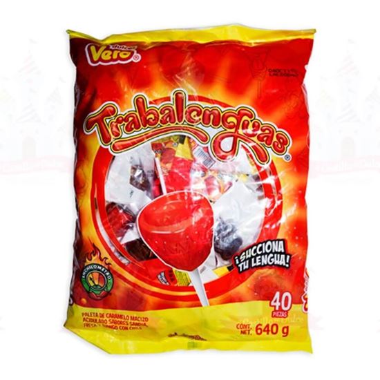 Imagen de Paleta Trabalenguas Vero de 40 pzas