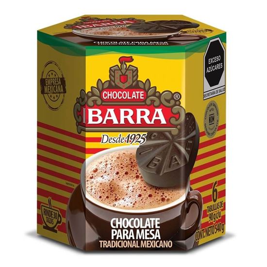 Imagen de Chocolate para mesa Ibarra 6 tablillas de 90g c/u