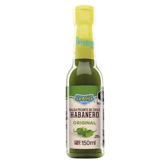 Imagen de Salsa picante habanero verde original La Anita 150ml