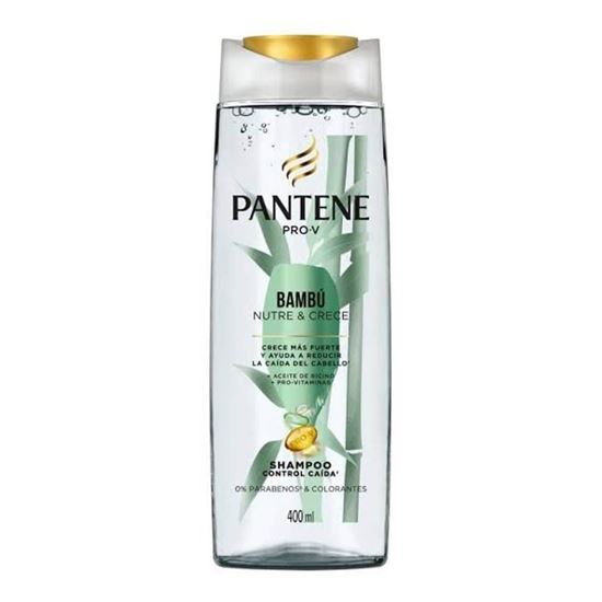 Imagen de Shampoo control caída sin parabenos Pantene Pro-V Bambú Nutre & Crece 400ml