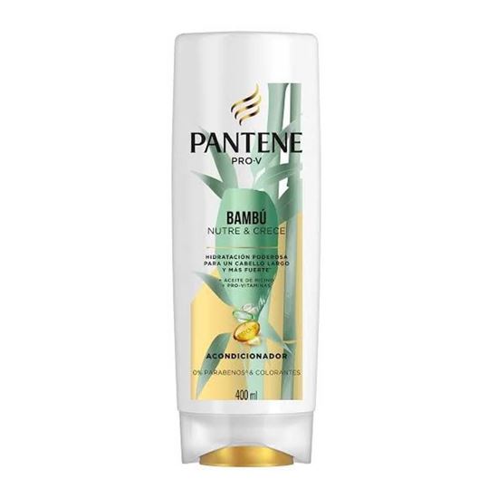 Imagen de Acondicionador hidratante sin parabenos Pantene Pro-V Bambú Nutre & Crece 400ml