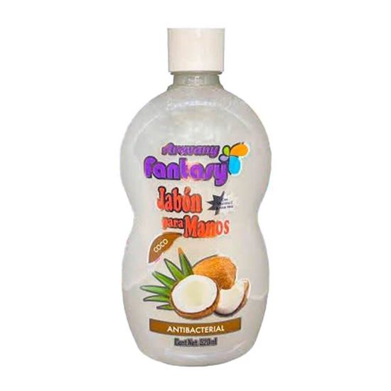 Imagen de Jabón líquido antibacterial para manos aroma coco Aravany Fantasy 520ml