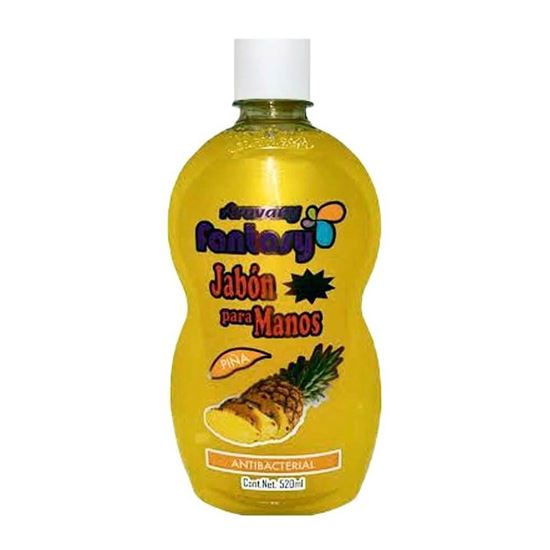 Imagen de Jabón líquido antibacterial para manos aroma piña Aravany Fantasy 520ml