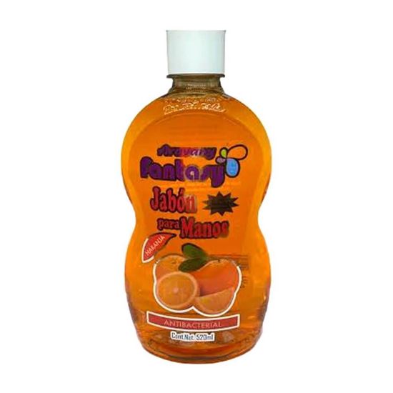 Imagen de Jabón líquido antibacterial para manos aroma naranja Aravany Fantasy 520ml