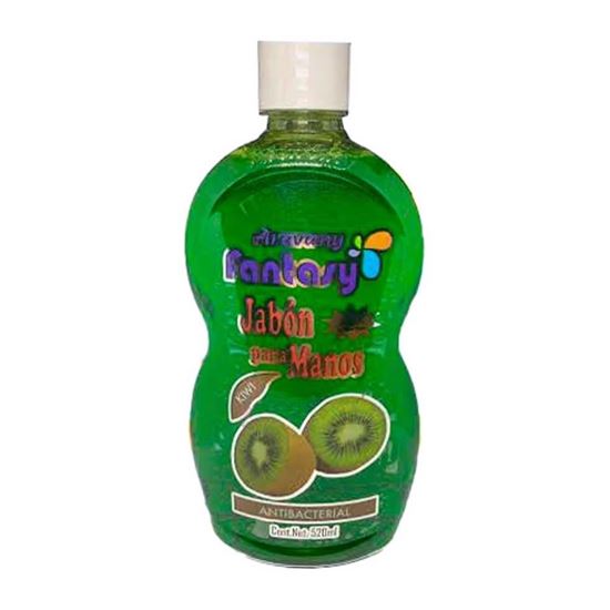 Imagen de Jabón líquido antibacterial para manos aroma kiwi Aravany Fantasy 520ml