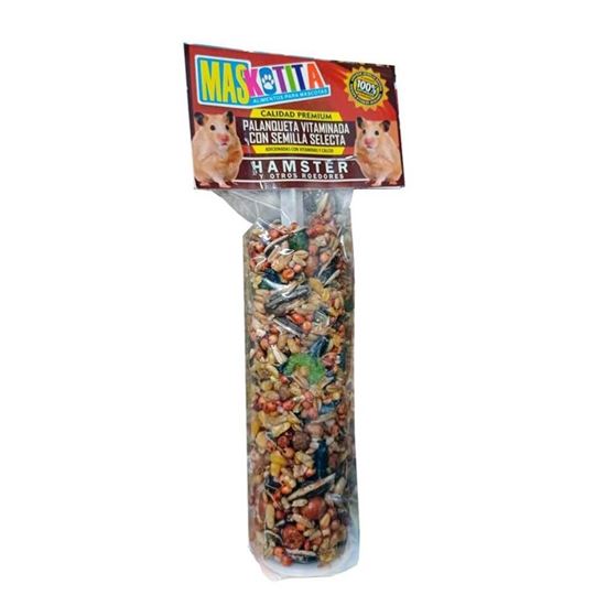 Imagen de Palanqueta vitaminada con semilla selecta para hámster y otros roedores Maskotita