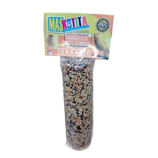 Imagen de Palanqueta de alpiste vitaminado adicionado con papaya para canario Maskotita