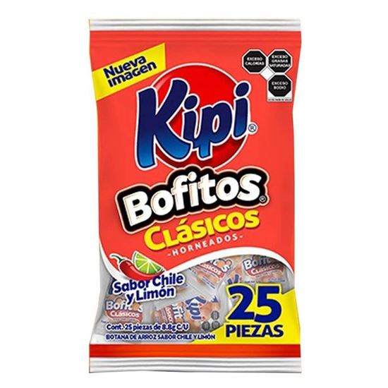 Imagen de Fritura horneada con chile Bofitos Kipi bolsa con 25 pzas