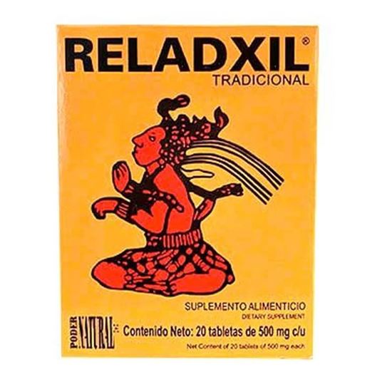 Imagen de Suplemento alimenticio Reladxil (20 tabletas de 500mg c/u)
