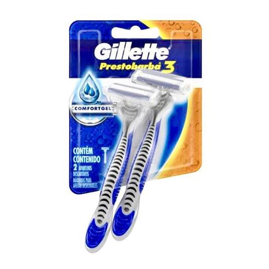 Imagen de Máquina para afeitar Gillette prestobarba 3 comfortgel 2 pzas