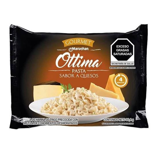 Imagen de Pasta de harina de trigo precocida sabor a quesos Maruchan Ottima gourmet 93.4g