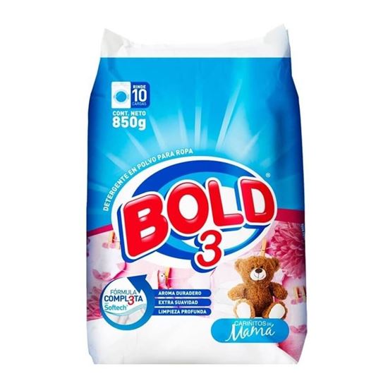 Imagen de Detergente en polvo Bold 3 cariñitos de mamá 850g