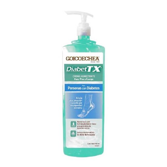 Imagen de Crema humectante para pies y cuerpo para personas con diabetes Goicoechea DiabetTX 400ml