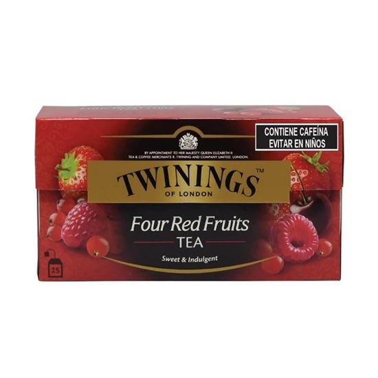 Imagen de Té negro frutos rojos Twinings 25 sobres de 2g c/u