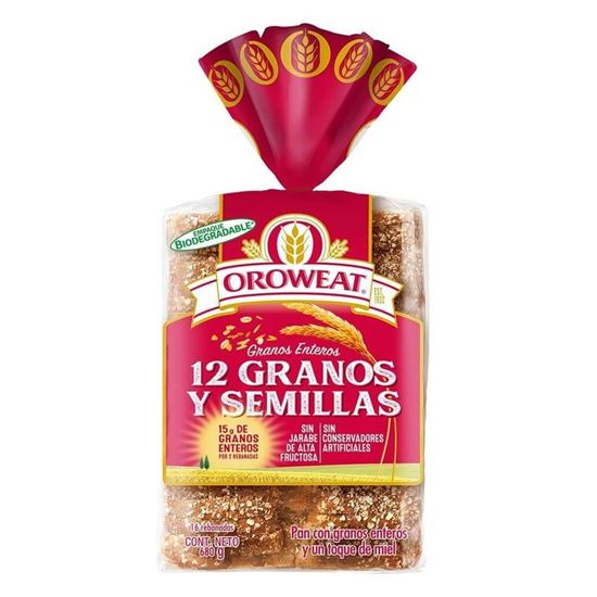 Imagen de Pan integral Oroweat 12 granos 680g