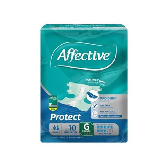 Imagen de Pañal para adulto grande Affective active 10 pzas