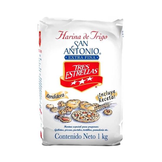Imagen de Harina de trigo extra fina 3 estrellas 1kg