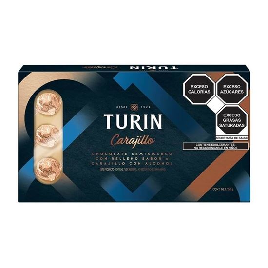 Imagen de Chocolate semiamargo con relleno sabor carajillo con alcohol Turín 150g