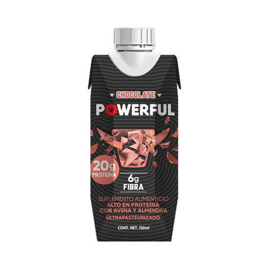 Imagen de Suplemento alimenticio sabor chocolate Powerful 330ml
