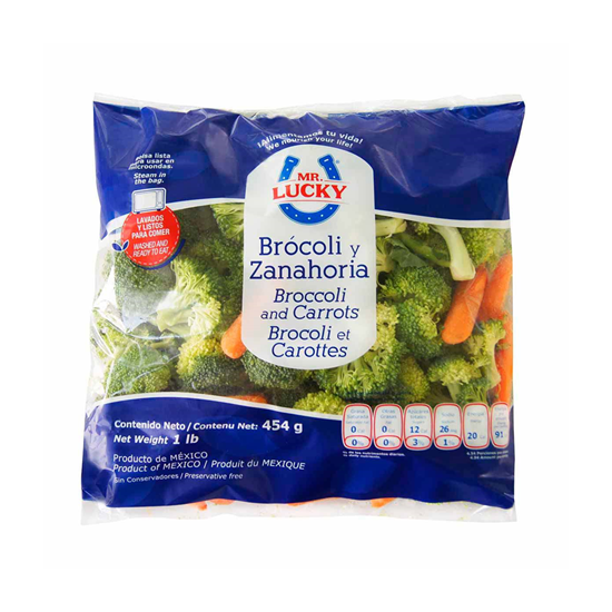 Imagen de Brócoli y zanahoria Mr. Lucky 454g