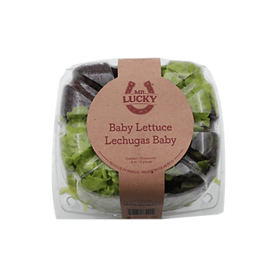Imagen de Lechugas baby surtido gourmet 4 pack Mr. Lucky