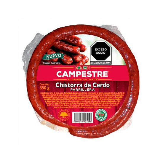 Imagen de Chistorra de cerdo parrillera Parma Campestre 350g