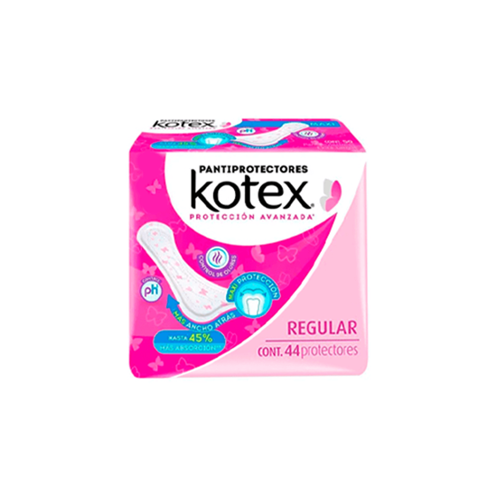 Imagen de Pantiprotectores Kotex diarios regular 44 pzas