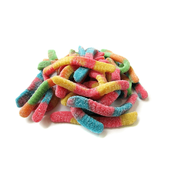 Imagen de Gomita de gusano neón sin marca por kilo