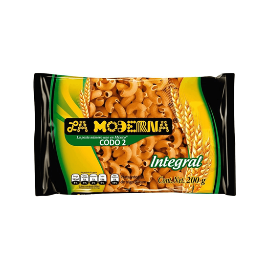Imagen de Sopa de codo integral N°2 La Moderna 200g