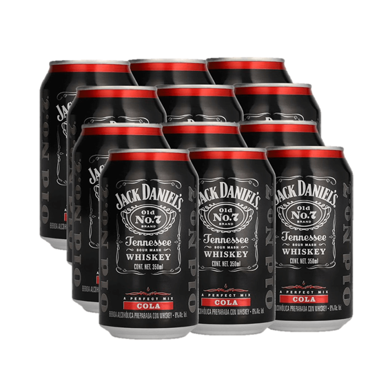 Imagen de Bebida Jack Daniel's cola 12 latas de 350 ml c/u