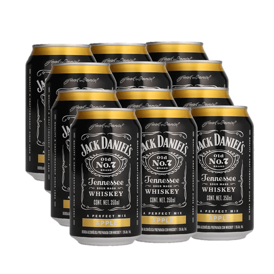 Imagen de Bebida Jack Daniel's apple 12 latas de 350 ml c/u