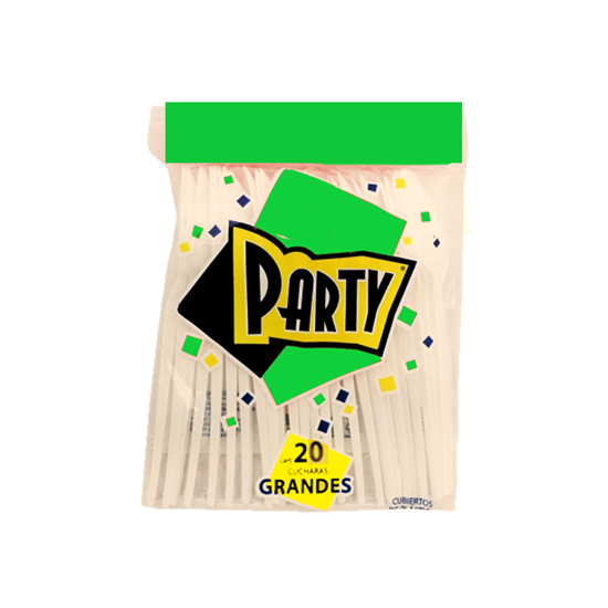 Imagen de Cucharas grandes degradables Party pack 20 pzas