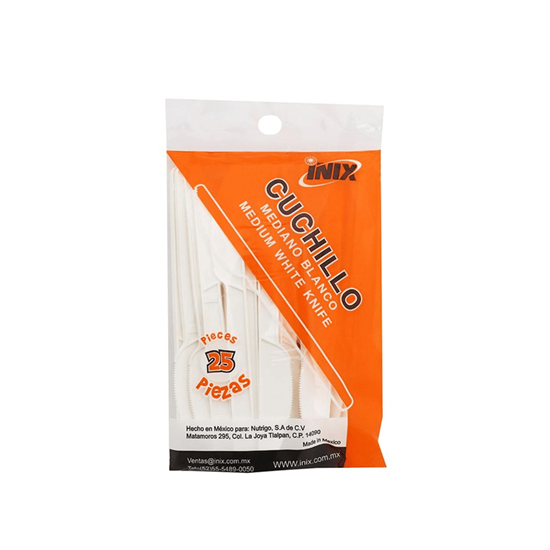 Imagen de Cuchillos medianos Inix pack 25 pzas