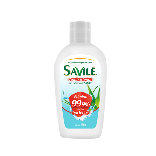 Imagen de Jabón líquido para manos antibacterial Savilé 220ml