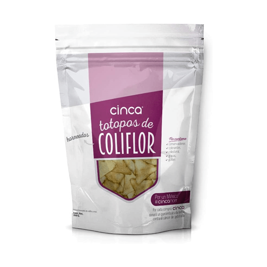 Imagen de Totopos horneados de coliflor sin gluten Cinca bolsa 200g