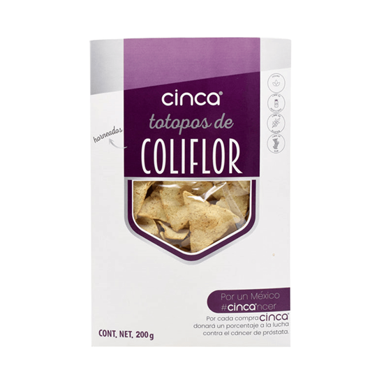 Imagen de Totopos horneados de coliflor Cinca caja 200g